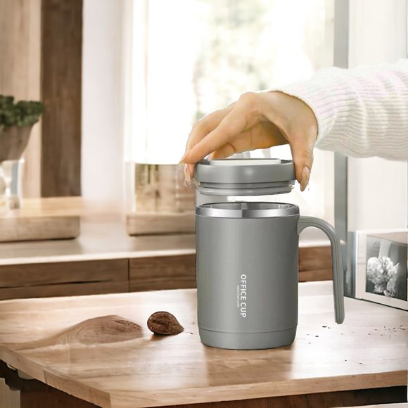 SafeSip 15.2oz Stainless Steel Cup, Mug With Lid & Straw - Picture 4 of 4